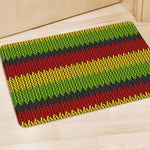 Knitted Style Reggae Pattern Print Polyester Doormat