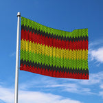 Knitted Style Reggae Pattern Print Polyester Flag