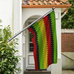 Knitted Style Reggae Pattern Print Polyester Flag