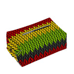 Knitted Style Reggae Pattern Print Rectangle Tissue Box Cover