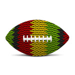 Knitted Style Reggae Pattern Print Rugby Ball