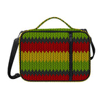 Knitted Style Reggae Pattern Print Shoulder Strap Bible Bag