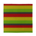 Knitted Style Reggae Pattern Print Silk Bandana