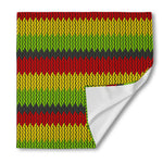 Knitted Style Reggae Pattern Print Silk Bandana