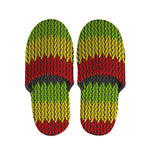 Knitted Style Reggae Pattern Print Slippers