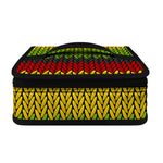 Knitted Style Reggae Pattern Print Small Lunch Bag