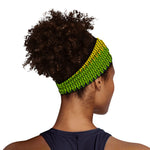 Knitted Style Reggae Pattern Print Sports Headband