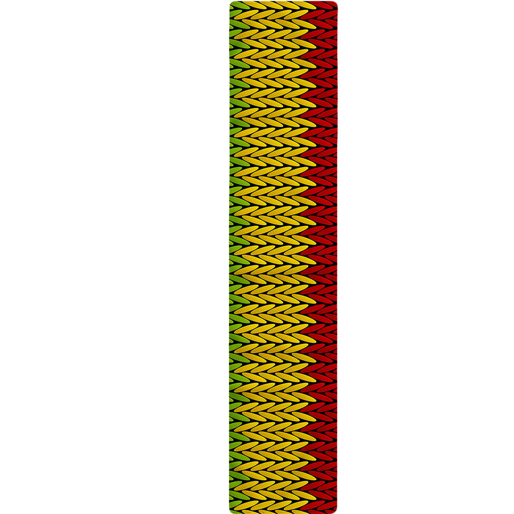 Knitted Style Reggae Pattern Print Table Runner