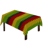 Knitted Style Reggae Pattern Print Tablecloth