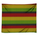 Knitted Style Reggae Pattern Print Tapestry
