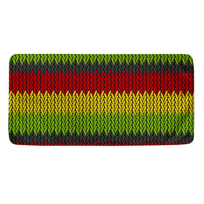 Knitted Style Reggae Pattern Print Towel