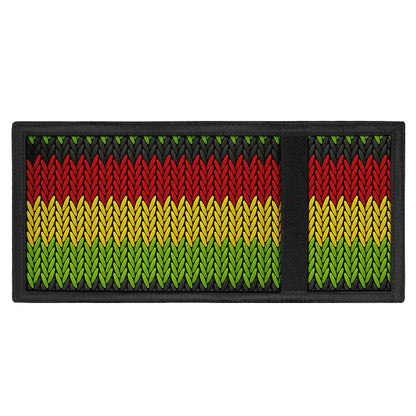 Knitted Style Reggae Pattern Print Trifold Wallet