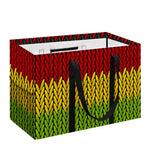 Knitted Style Reggae Pattern Print Utility Tote Bag