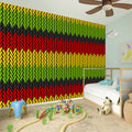 Knitted Style Reggae Pattern Print Wall Sticker