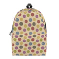 Knitting Yarn Pattern Print School Backpack