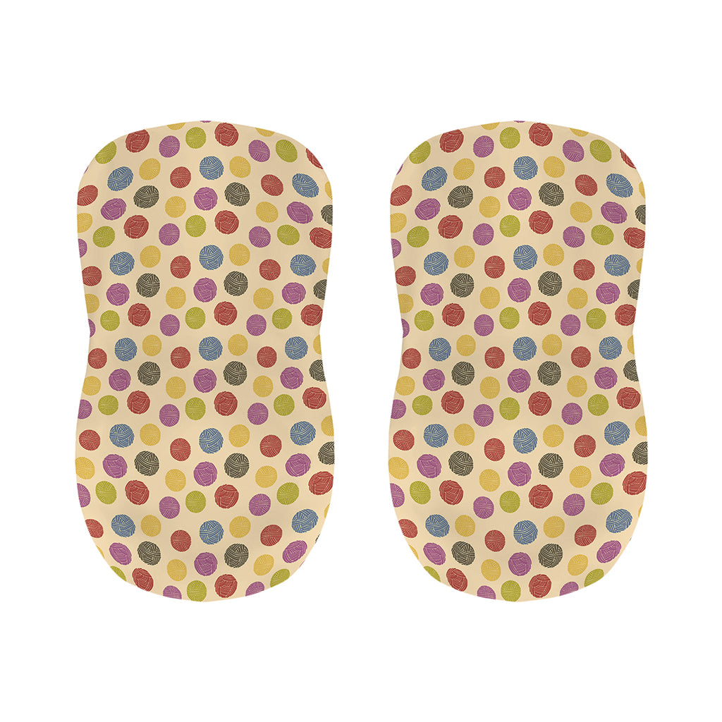 Knitting Yarn Pattern Print Bar Stool Covers