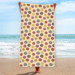 Knitting Yarn Pattern Print Beach Towel