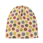 Knitting Yarn Pattern Print Beanie