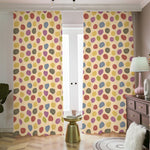 Knitting Yarn Pattern Print Blackout Pencil Pleat Curtains