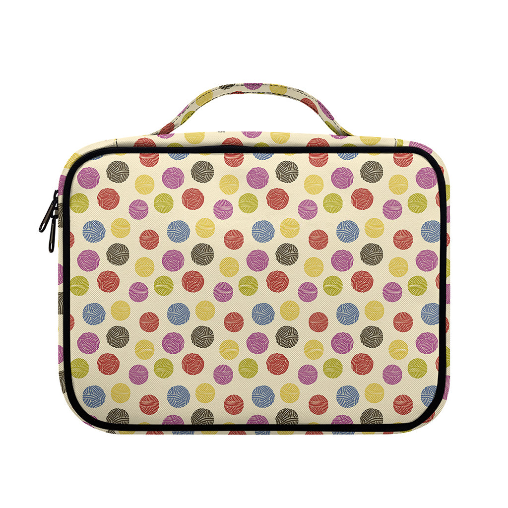 Knitting Yarn Pattern Print Briefcase Bible Bag