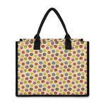 Knitting Yarn Pattern Print Canvas Tote Bag