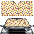 Knitting Yarn Pattern Print Car Windshield Sun Shade