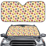 Knitting Yarn Pattern Print Car Windshield Sun Shade
