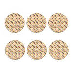 Knitting Yarn Pattern Print Coaster Set