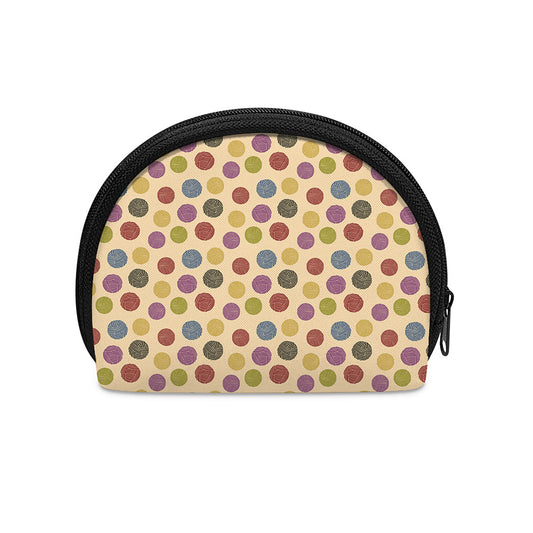 Knitting Yarn Pattern Print Coin Purse