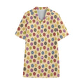 Knitting Yarn Pattern Print Cotton Hawaiian Shirt