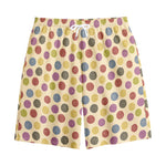 Knitting Yarn Pattern Print Cotton Shorts