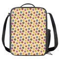 Knitting Yarn Pattern Print Crossbody Lunch Bag