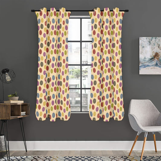 Knitting Yarn Pattern Print Curtain