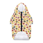 Knitting Yarn Pattern Print Dog Zip Up Hoodie