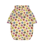 Knitting Yarn Pattern Print Dog Zip Up Hoodie