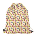 Knitting Yarn Pattern Print Drawstring Bag