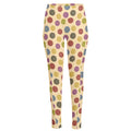 Knitting Yarn Pattern Print High-Waisted Pocket Leggings