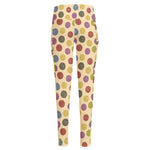 Knitting Yarn Pattern Print High-Waisted Pocket Leggings