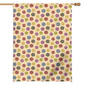 Knitting Yarn Pattern Print House Flag