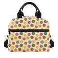 Knitting Yarn Pattern Print Insulated Lunch Bag