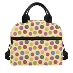 Knitting Yarn Pattern Print Insulated Lunch Bag