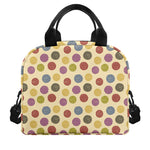 Knitting Yarn Pattern Print Insulated Lunch Bag