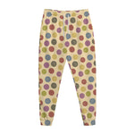 Knitting Yarn Pattern Print Jogger Pants