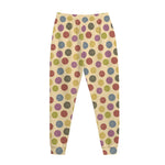 Knitting Yarn Pattern Print Jogger Pants