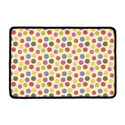 Knitting Yarn Pattern Print Kitchen Mat