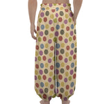 Knitting Yarn Pattern Print Lantern Pants