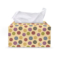 Knitting Yarn Pattern Print Leather Tissue Box Cover