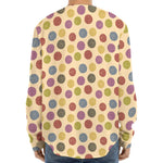 Knitting Yarn Pattern Print Long Sleeve Baseball Jersey