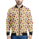 Knitting Yarn Pattern Print Men's Bomber Jacket