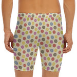 Knitting Yarn Pattern Print Men's Long Boxer Briefs